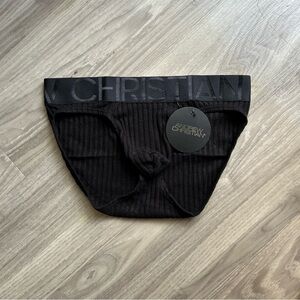 Andrew Christian | Essentials Rib Brief w/ Almost Naked in Black (Small)